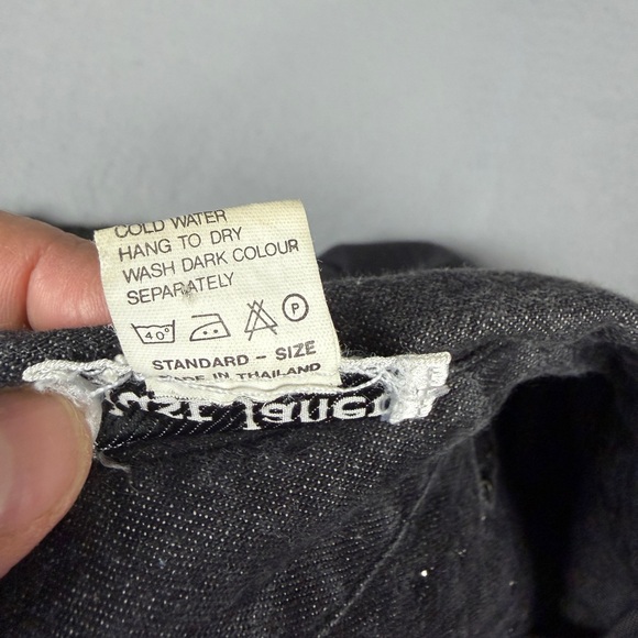 Vintage 90s Just Janet Studded Black Denim Western Shirt Shacket Small - Picture 10 of 10